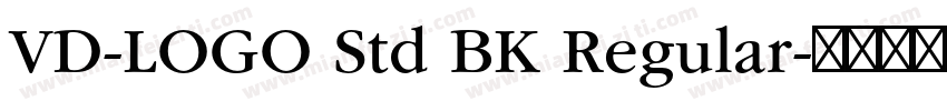 VD-LOGO Std BK Regular字体转换